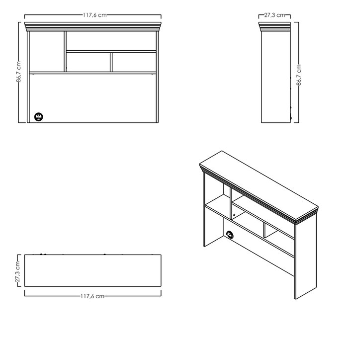 Hanah Home Monte - Mm1.27.21.U1 Unidad de Estudio Crema y Roble